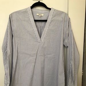 Madewell striped oversized blouse